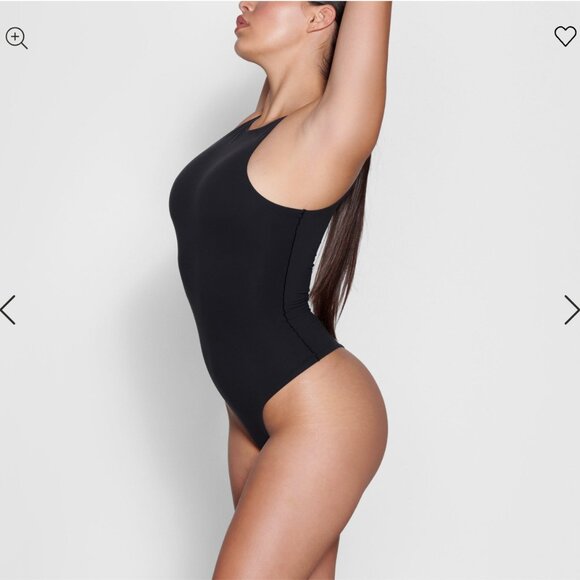 SKIMS I FITS EVERYBODY I HIGH NECK BODYSUIT I ONYX I M - Picture 3 of 4